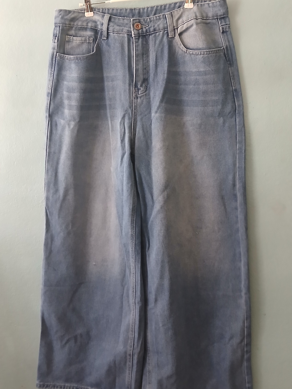Source Unknown Light Blue Straight-Leg Men's Jeans